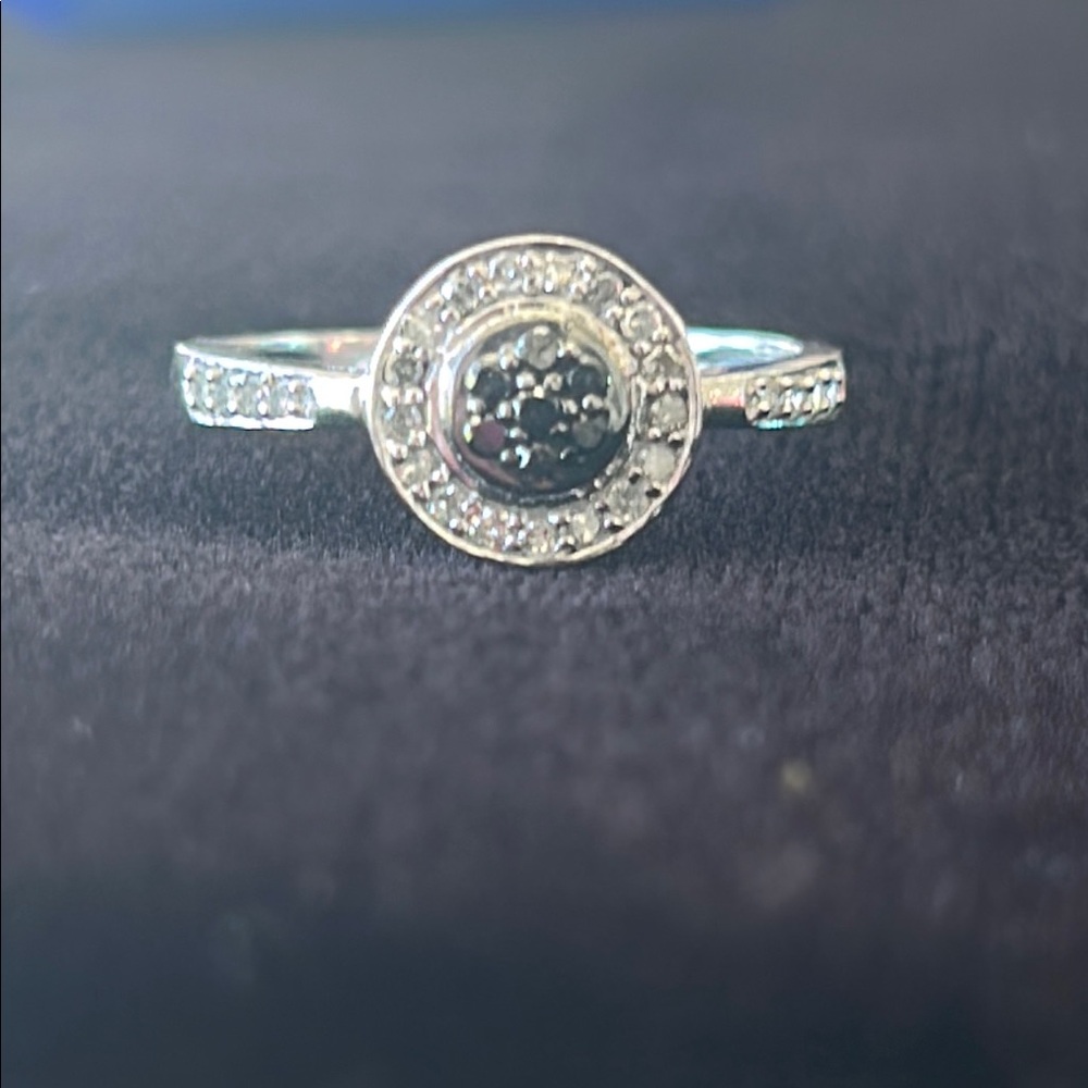 Silver Solitaire Ring With Gemstone - image 4